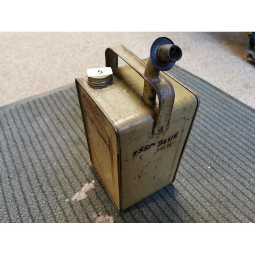 5 - Esso Blue Paraffin Can