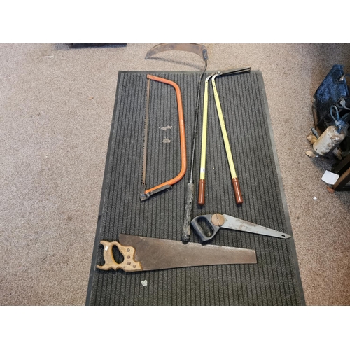 8 - Bundle Of Tool Inc Saws And Loppers