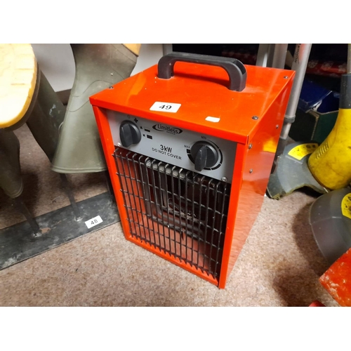 49 - 3kw Fan Heater Full Working Order