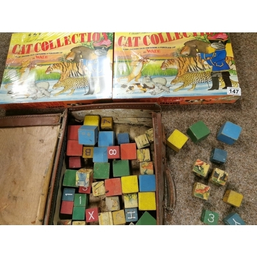 147 - Two Sealed Vintage Boxes Of Tom Smith Collection With Wimseys In Each And Box Of Toy Blocks