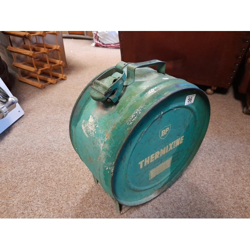 56 - Original Vintage Round BP Thermixine Can