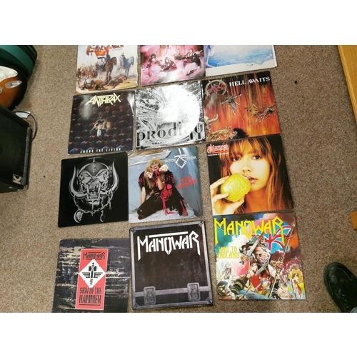 141 - Box Full Of Classic Hard Metal  Records Inc WASP, Manowar, Prodigy