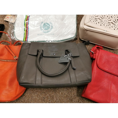 583 - Large Quantity Of Leather Handbags Inc Laura Ashley