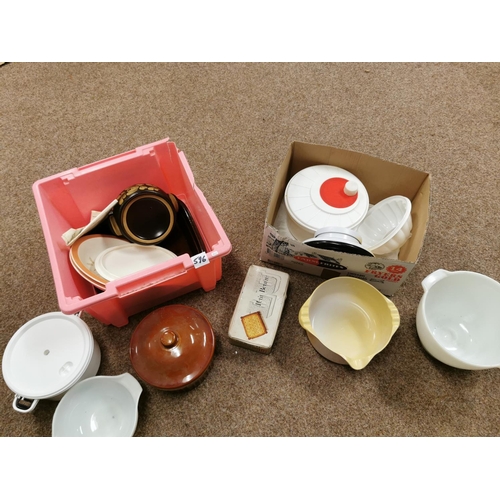 596 - Four  Boxes Of Kitchenalia & Assorted Items