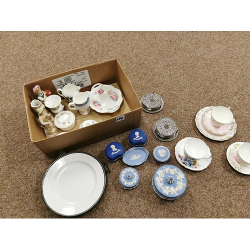 598 - Quantity Of Odds Inc Wedgwood Etc & A Steam Plate