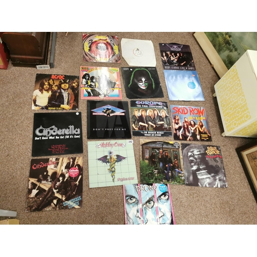 242 - Quantity Of 16 Heavy Metal Vinyl Records Inc Anthrax, Kiss & Motley Crew