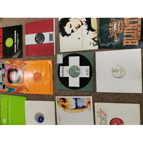 243 - Quantity Of Vintage 80's 90's Dance Vinyl Etc