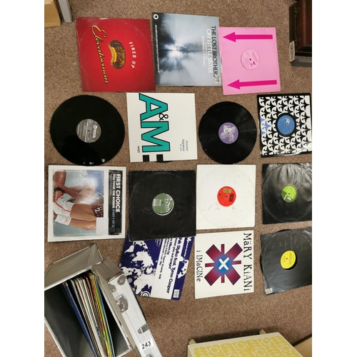 243 - Quantity Of Vintage 80's 90's Dance Vinyl Etc