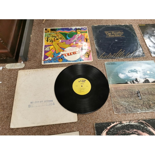 244 - Quantity Of 23 Vintage Vinyl Of The Beatles & John Lennon Albums