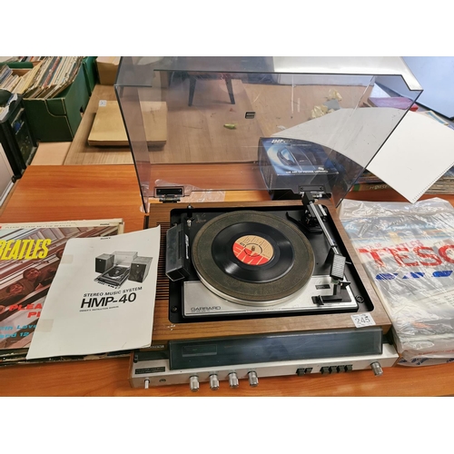 245 - SONY HMP-40 Record With Garrard SP25 MK IV Turntable In Full Working Order