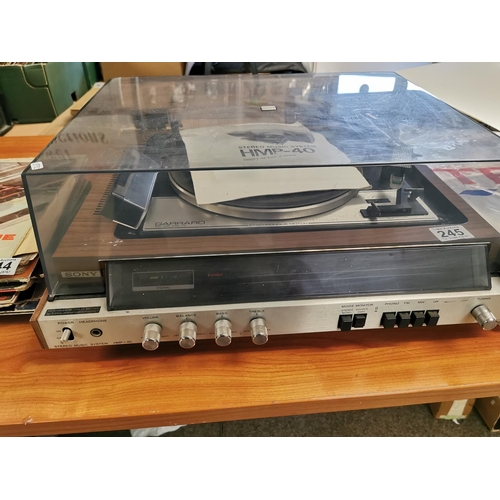 245 - SONY HMP-40 Record With Garrard SP25 MK IV Turntable In Full Working Order