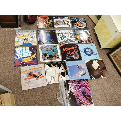 246 - Large Bag Of Vintage Vinyl Records Inc Boney M, Dire Straits Etc