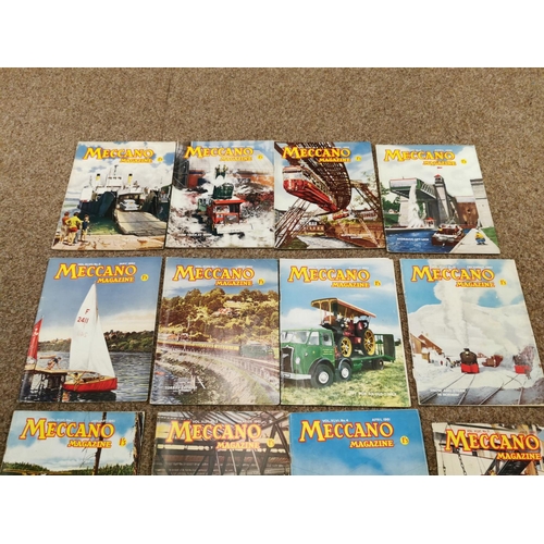 258 - Quantity Of 22 Vintage Meccano Magazines Inc Early 1947 & 1960's Magazines