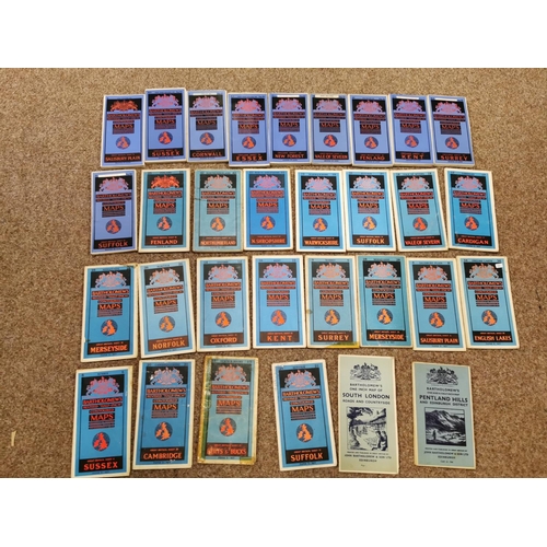 259 - Quantity Of 31 Vintage Bartholomew Maps