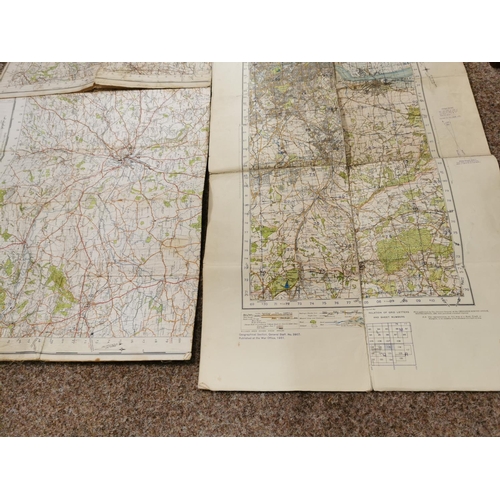 260 - Quantity Of Vintage Maps Inc Early Lake And Peak District And 1930's War Office Maps