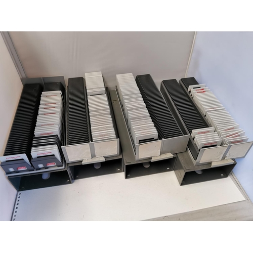 261 - Four Trays Containing A Large Quantity Of African Scenes With A Slide And Photo Scanner, Over 100 Sl... 