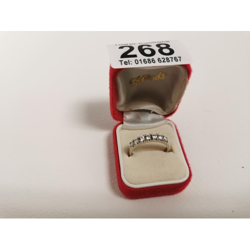 268 - 925 Silver CZ Stone Size T/U