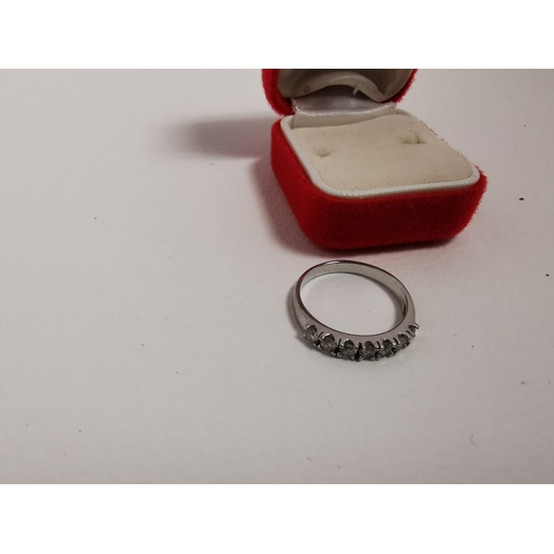 268 - 925 Silver CZ Stone Size T/U