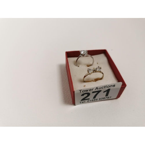 271 - Pair Of Pandora Dress Rings