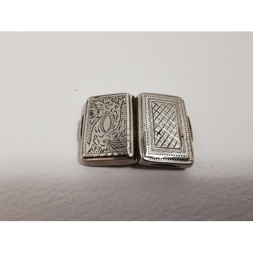 276 - Rare And Unusual Rare Antique Silver Hallmarked Child's Miniature Vinaigrette Made By On Of The Best... 