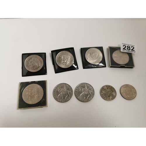282 - Quantity Of Vintage Crowns Etc