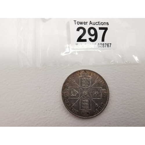 297 - Victorian Silver Crown Dated 1889 In Good Condition