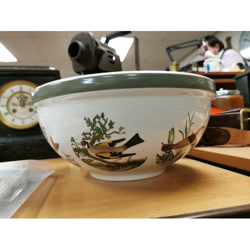 327 - Large Portmerion Birds Of Britain By E. Donevan Little Egret Daimeter of 27.5cm