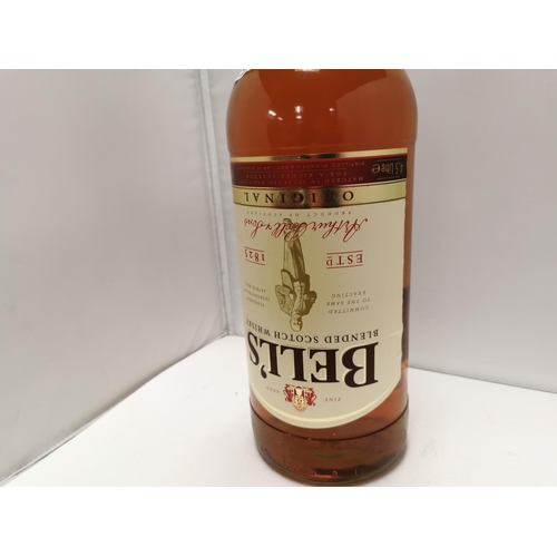 367 - Large 4.5L Sealed Bottle Of Bells Whiskey With Upturned Label