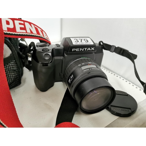 379 - Pentax SX7 Camera And Lens With Manual And Case