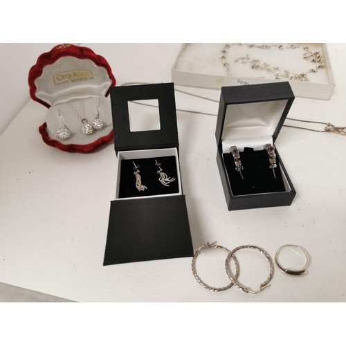 417 - Quantity Of 925 Silver Jewellery Inc Earrings Necklace Sets Etc