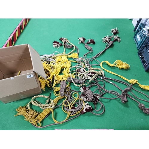 10 - Very Large Quantity Of Various Curtain Tie Backs