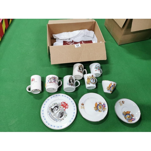 11 - Box Of Commemorative Ware