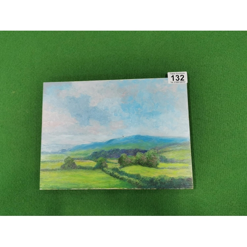 132 - Oil On Board By Recognized Realist Artist Denby Sweeting Of A Landscape Scene