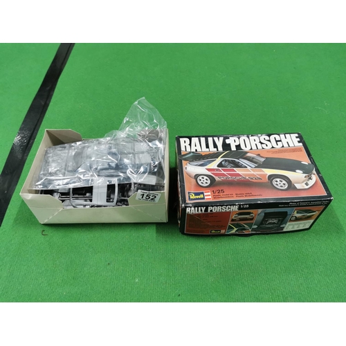 152 - Revell Rally Porsche Car Kit Complete, Airfix Panther Tank Kit, Vintage Tinplate Japanese Tanks Make... 