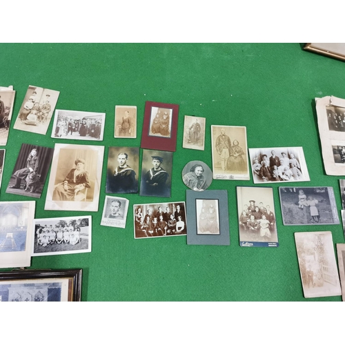 172 - Very Large Quantity Of Antique Photographs Of Various Subjects Inc A Hall Marked Silver Photo Frame