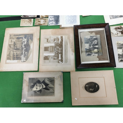 172 - Very Large Quantity Of Antique Photographs Of Various Subjects Inc A Hall Marked Silver Photo Frame