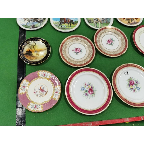 174 - Large Quantity Of Collectable Wall Hanging Plates Inc Paragon, Antique Minton Plate, Coalport And Pi... 