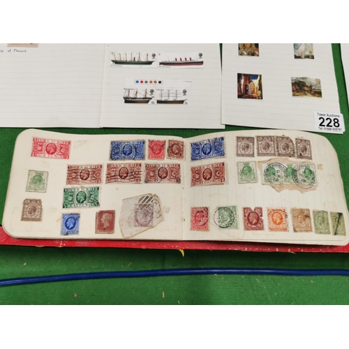 228 - Quantity Of 60's Stamp Sets On Lined Paper And A Comprehensive Stamp Album Containing A good Quantit... 