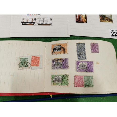 228 - Quantity Of 60's Stamp Sets On Lined Paper And A Comprehensive Stamp Album Containing A good Quantit... 