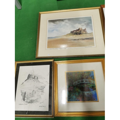 25 - Quantity Of Limited Edition Hand Signed Prints Inc Edinburgh Castle & A Lithographic Print Of A Wate... 