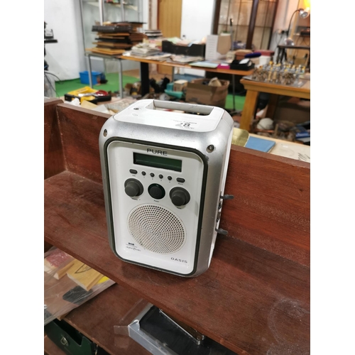 28 - Pure Oasis DAB Radio, Working But Missing Power Lead