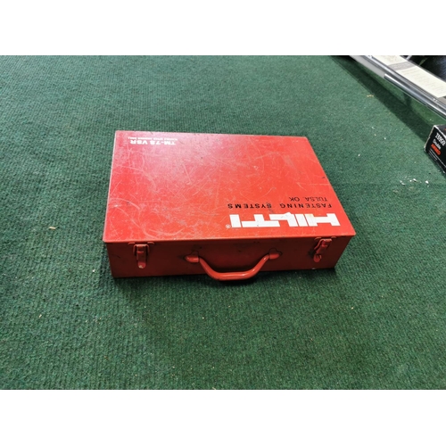 284 - Cased HLITI TM-7S VSR Variable Speed Hammer Drill In Excellent Condition With 110v Connection