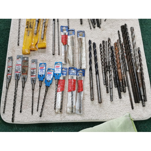 299 - Large Quantity Of Various Drill Bits Some New Contained In A Good Metal Box