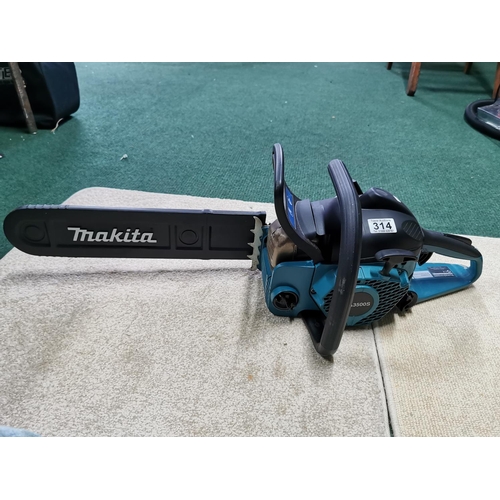 314 - Makita Two Stroke Petrol Chainsaw EA3500S Excellent Condition