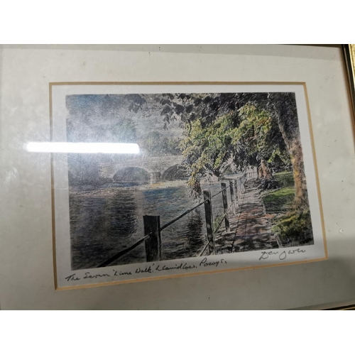 32 - Three Signed Limited Edition Prints Of Llanidloes By Don Owen And Two Other Signed Limited Edition P... 