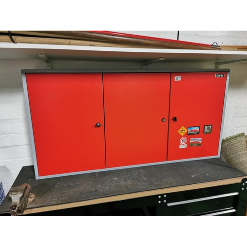 337 - Clarke Three Door Lockable Cabinat For Garage With Keys