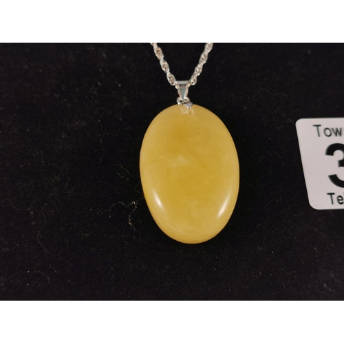 350 - Amber Thick 925 Silver Chain