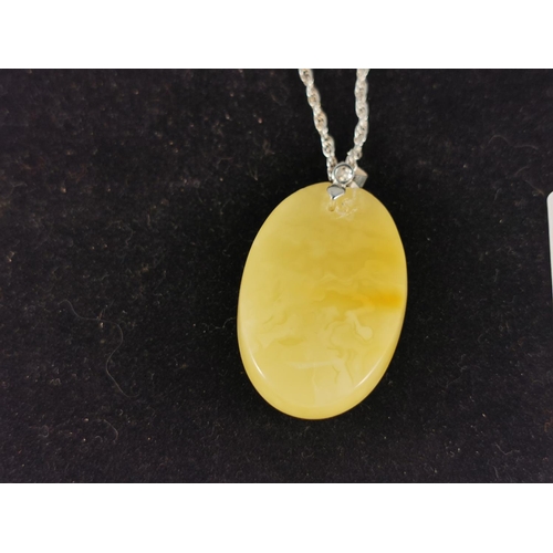 350 - Amber Thick 925 Silver Chain