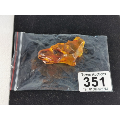 351 - Large Piece Of Baltic Heat Treated Amber