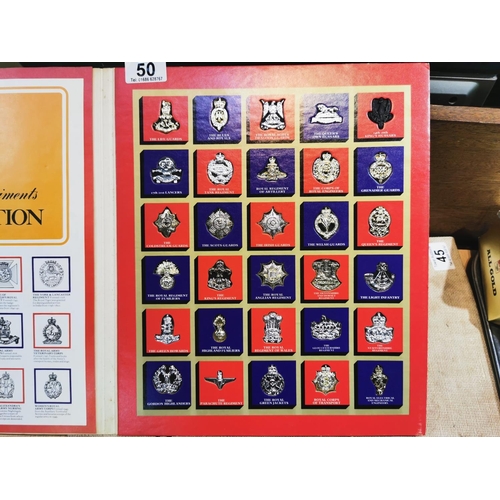 50 - Great British Regiments Badge Collection By Texaco Complete